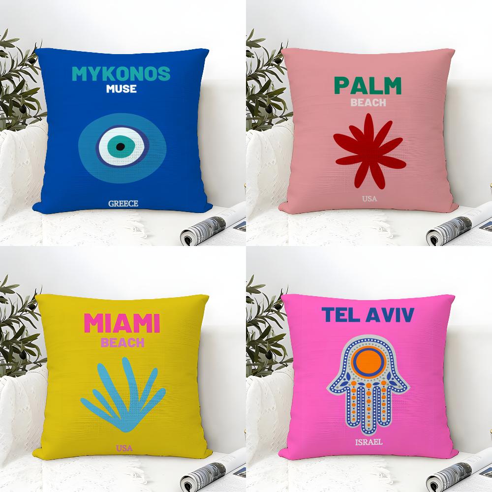 Home Decor Jaipur - บาหลี ดูไบ จาอิปุร์ ท่องเที่ยว ปลอกหมอนอิง ผ้าลินินอีโค่