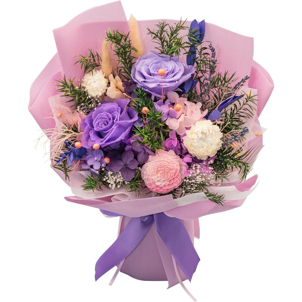 Home Decor Tulip - ช่อดอกกุหลาบอมตะสุดโรแมนติก: ของขวัญที่สมบูรณ์แบบสำหรับวันรับปริญญา วันเกิด และวันวาเลนไทน์