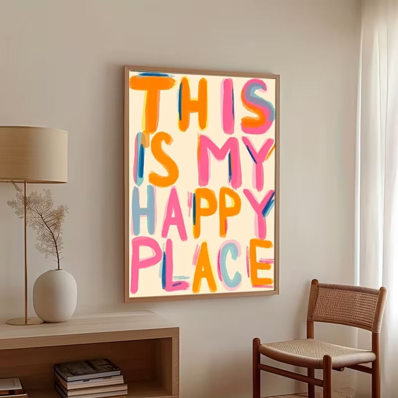 Home Decor Quotes - ภาพพิมพ์บนผ้าใบคำคม 