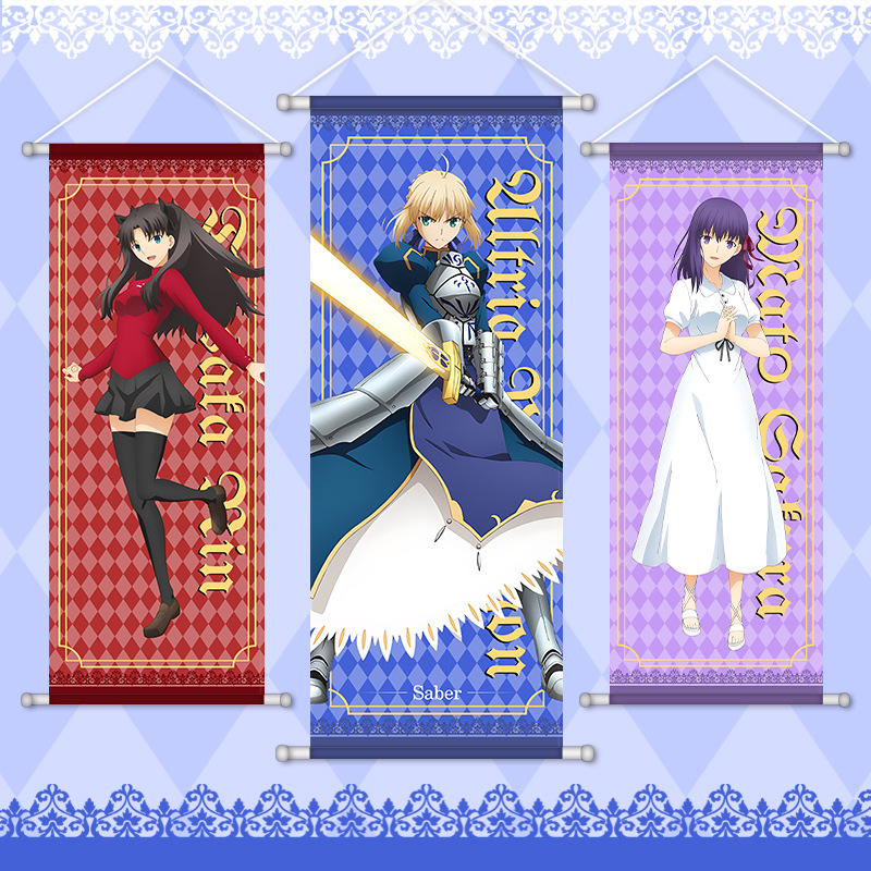 Home Decor Games - โปสเตอร์แขวนผนังลายการ์ตูนอนิเมะ Fate Game ภาพวาด Altria Rin