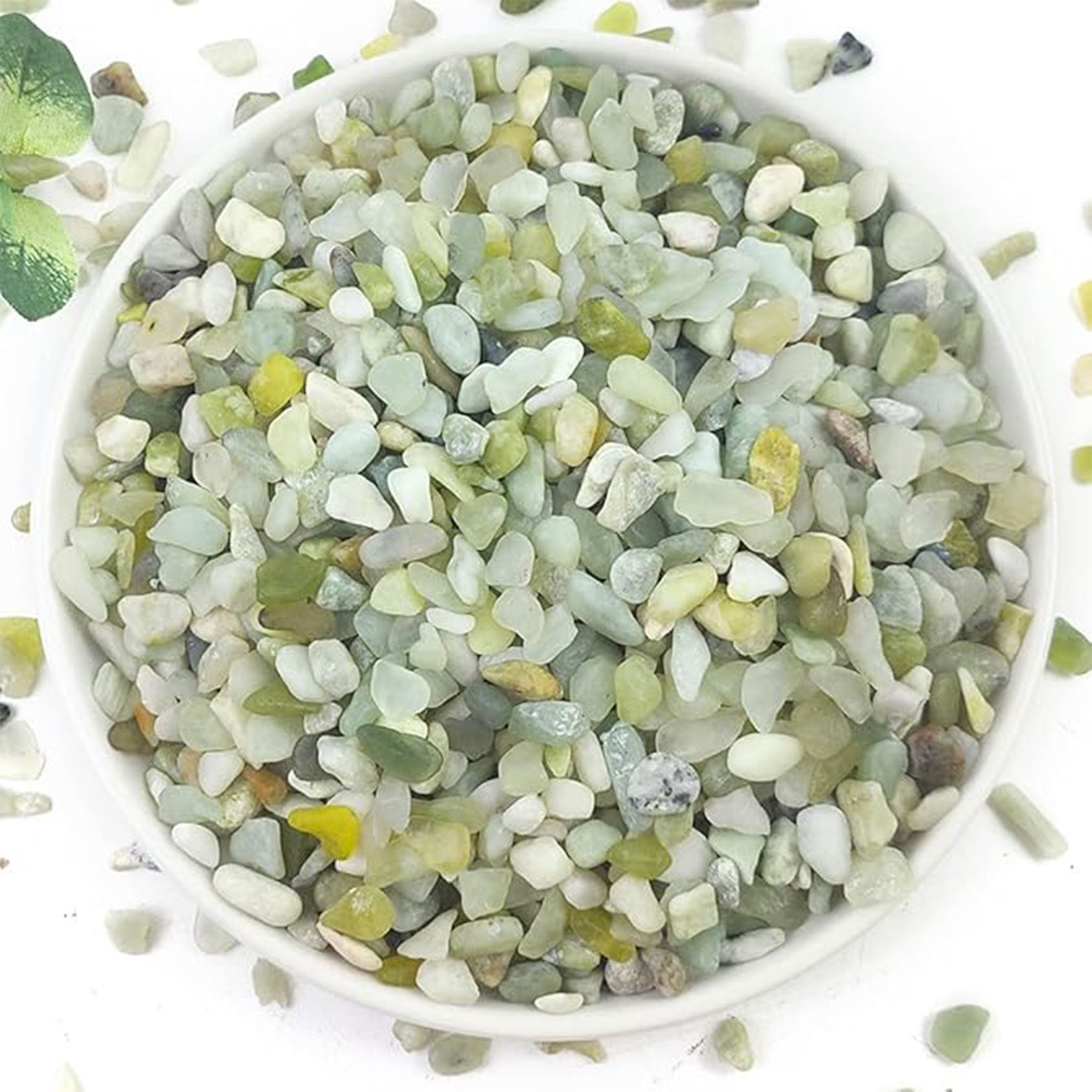 Succulent Planter Pot - ก้อนกรวดฉ่ําและกระบองเพชร, หยก 1/5 นิ้วหินขัดตกแต่งธรรมชาติ, หินแม่น้ําสําหรับพืชในร่ม, แจกัน,