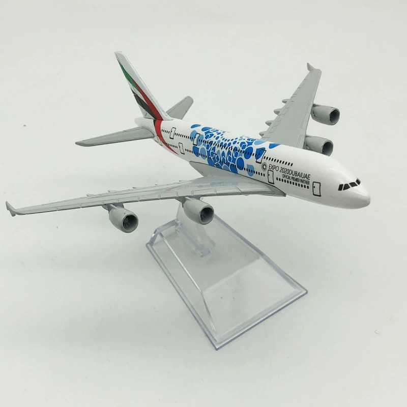 Home Decor Expo - 16ซม.โลหะผสมโลหะAir EXPO 2020 ดูไบUAEดูไบA380สายการบินAirbus 380เครื่องบินแอร์เวย์Diecast Air