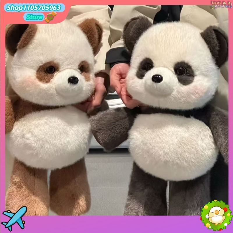 Home Decor Games - ตุ๊กตาแพนด้าการ์ตูนน่ารัก ตุ๊กตาผ้ากำมะหยี่นุ่มนิ่ม ของเล่นตุ๊กตาแพนด้าน่ารัก ของขวัญวันเกิดสำหรับเด็กผู้หญิงและผู้หญิง ตกแต่งบ้าน