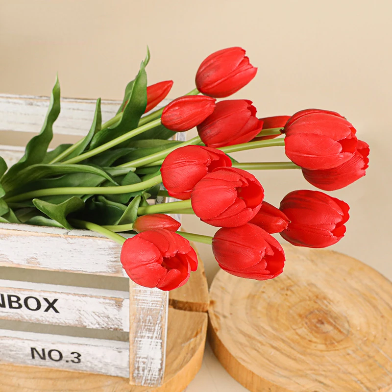 ดอกทิวลิปประดิษฐ์ 5 หัวงานแต่ง - Home Decor Tulip บทวิจารณ์และราคา