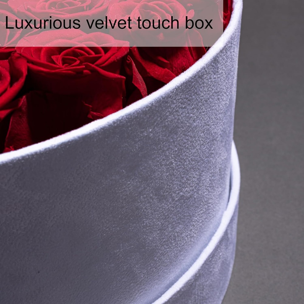 กล่องกำมะหยี่ 50 ดอกกุหลาบ ดอก - Home Decor Tulip บทวิจารณ์และราคา