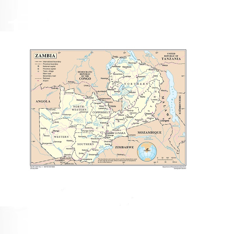 แผนที่แซมเบีย, โปสเตอร์ผ้าใบพิ - Home Decor Zambia บทวิจารณ์และราคา