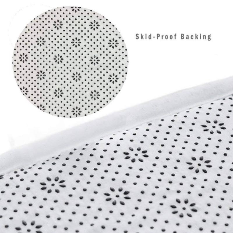 พรมปูพื้นทรงกลมกันลื่นสำหรับตก - Home Decor Logo Design บทวิจารณ์และราคา