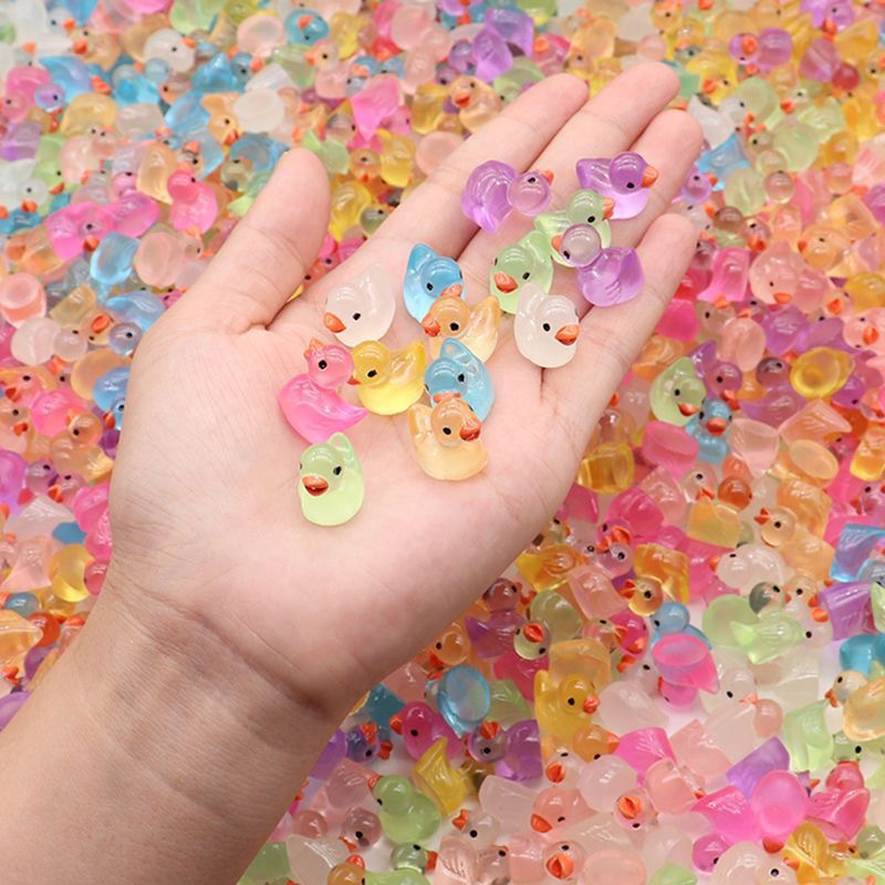 ตุ๊กตาเป็ดน้อยเรซินเรืองแสงขนา - Home Decor Duck บทวิจารณ์และราคา