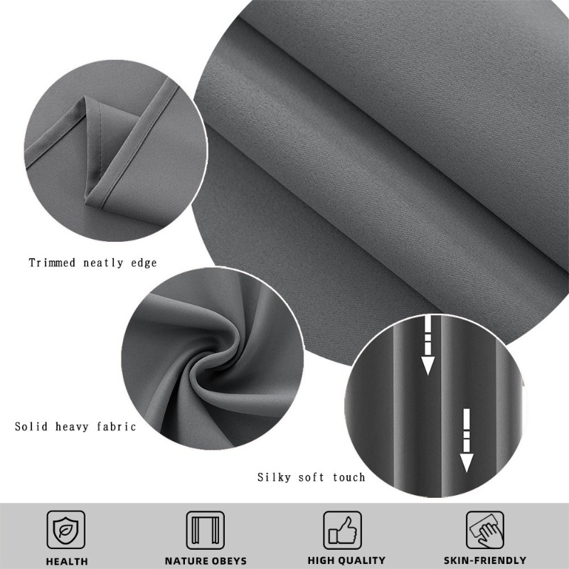 ผ้าม่านสีพื้นแบบกันแสงพร้อมห่ว - Home Decor Curtains บทวิจารณ์และราคา