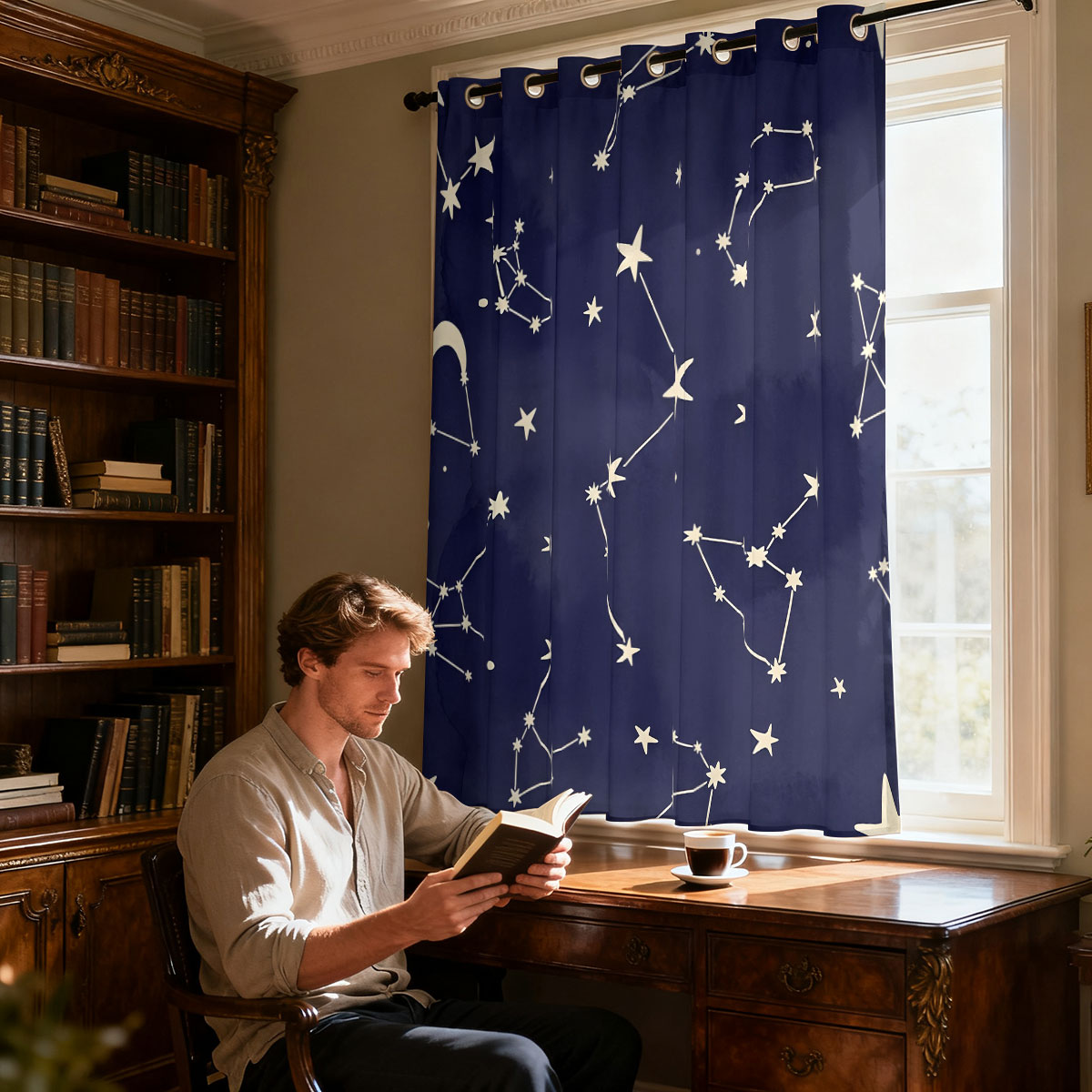 ผ้าม่านลายดอกกุหลาบสไตล์เรโทร  - Home Decor Curtains บทวิจารณ์และราคา