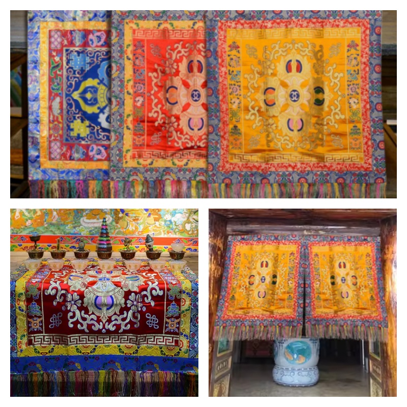 ผ้าปูโต๊ะปักลายทำมือ สำหรับวัด - Home Decor Curtains บทวิจารณ์และราคา