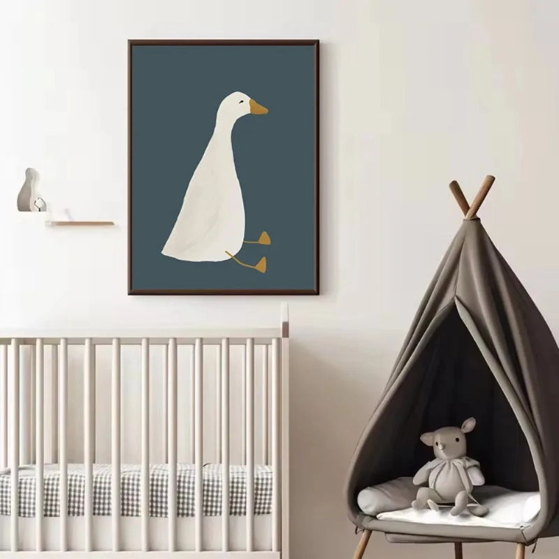 ภาพพิมพ์โปสเตอร์การ์ตูนสัตว์เล - Home Decor Duck บทวิจารณ์และราคา