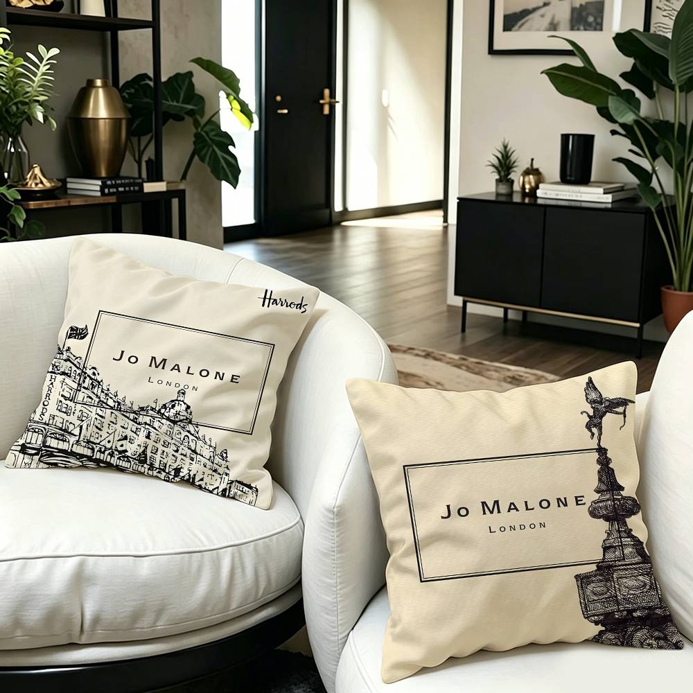 ปลอกหมอนแฟชั่นลายโลโก้ J-Jo M- - Home Decor Logo Design บทวิจารณ์และราคา
