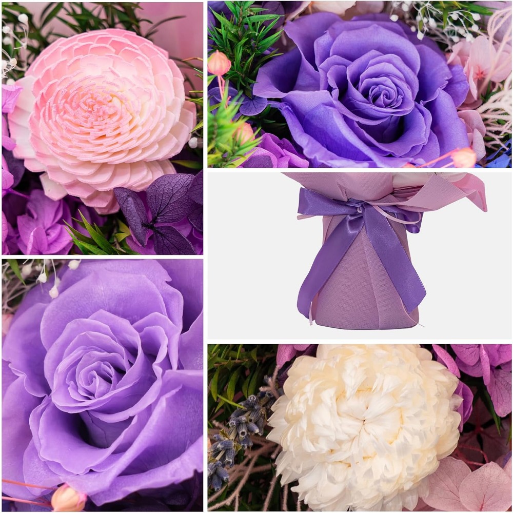 ช่อดอกกุหลาบอมตะสุดโรแมนติก: ข - Home Decor Tulip บทวิจารณ์และราคา