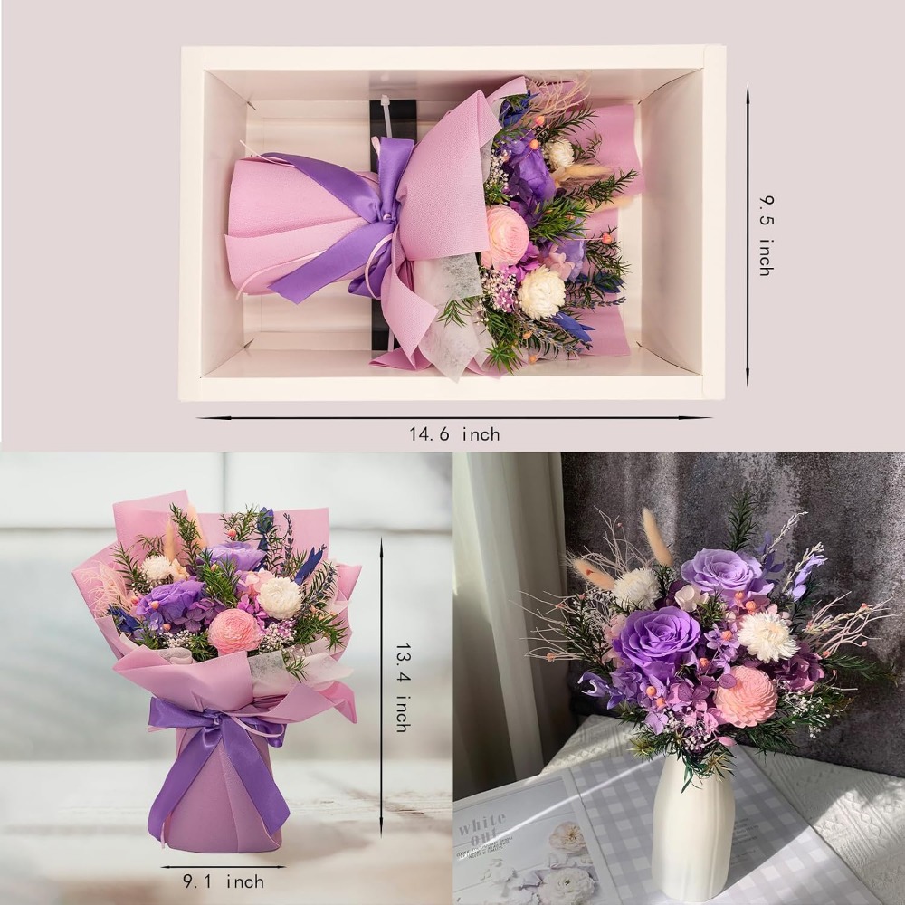 ช่อดอกกุหลาบอมตะสุดโรแมนติก: ข - Home Decor Tulip บทวิจารณ์และราคา