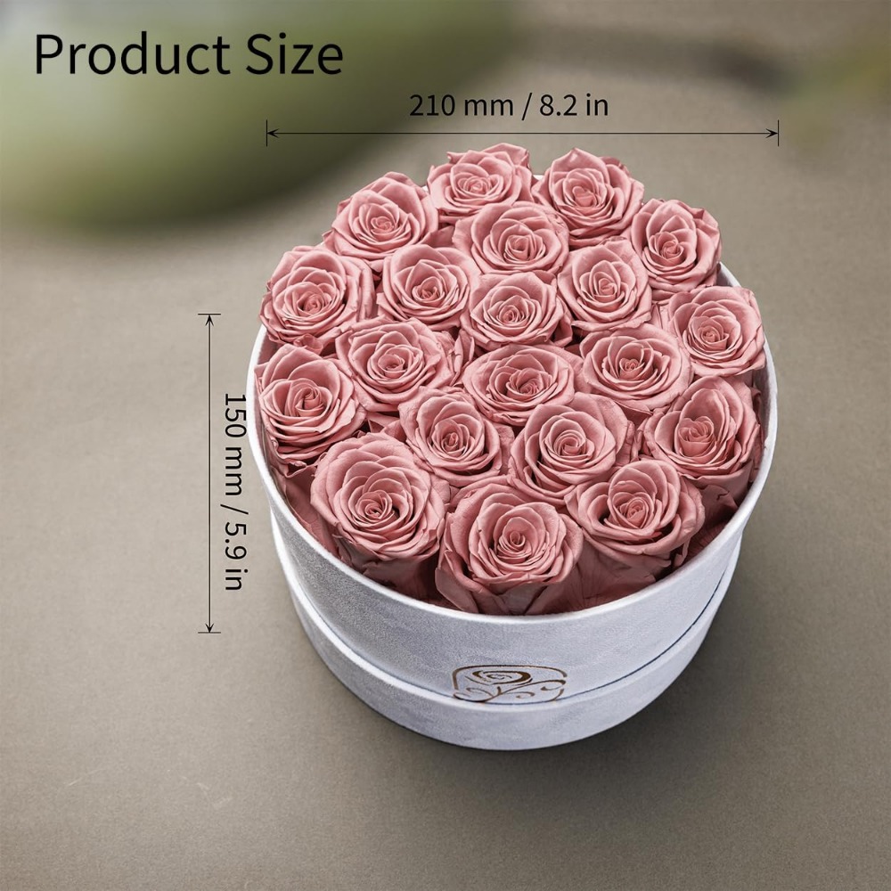 กล่องกำมะหยี่ดอกกุหลาบอมตะ ของ - Home Decor Tulip บทวิจารณ์และราคา