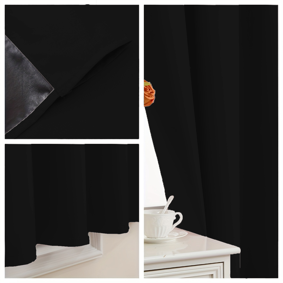 ผ้าม่านสีทึบเรียบง่าย 1 ชิ้น ผ - Home Decor Curtains บทวิจารณ์และราคา