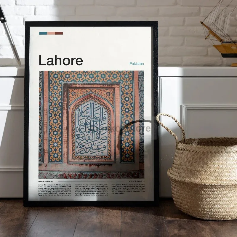 ภาพวาดผ้าใบ Wall Art ภาพเอเชีย - Home Decor Karachi บทวิจารณ์และราคา