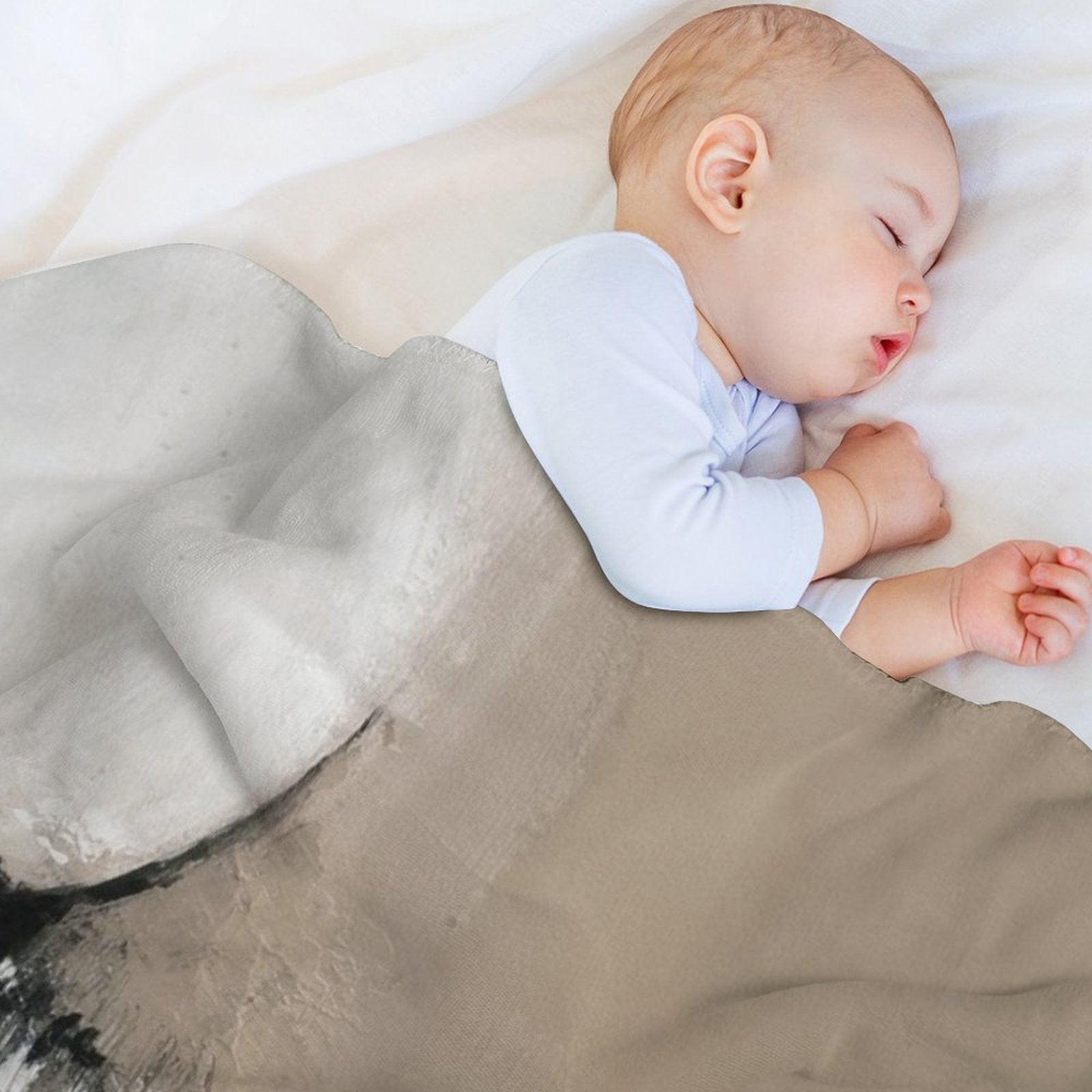 ผ้าห่มแบบนามธรรมอเนกประสงค์ ผ้ - Neutral Throw Blanket บทวิจารณ์และราคา