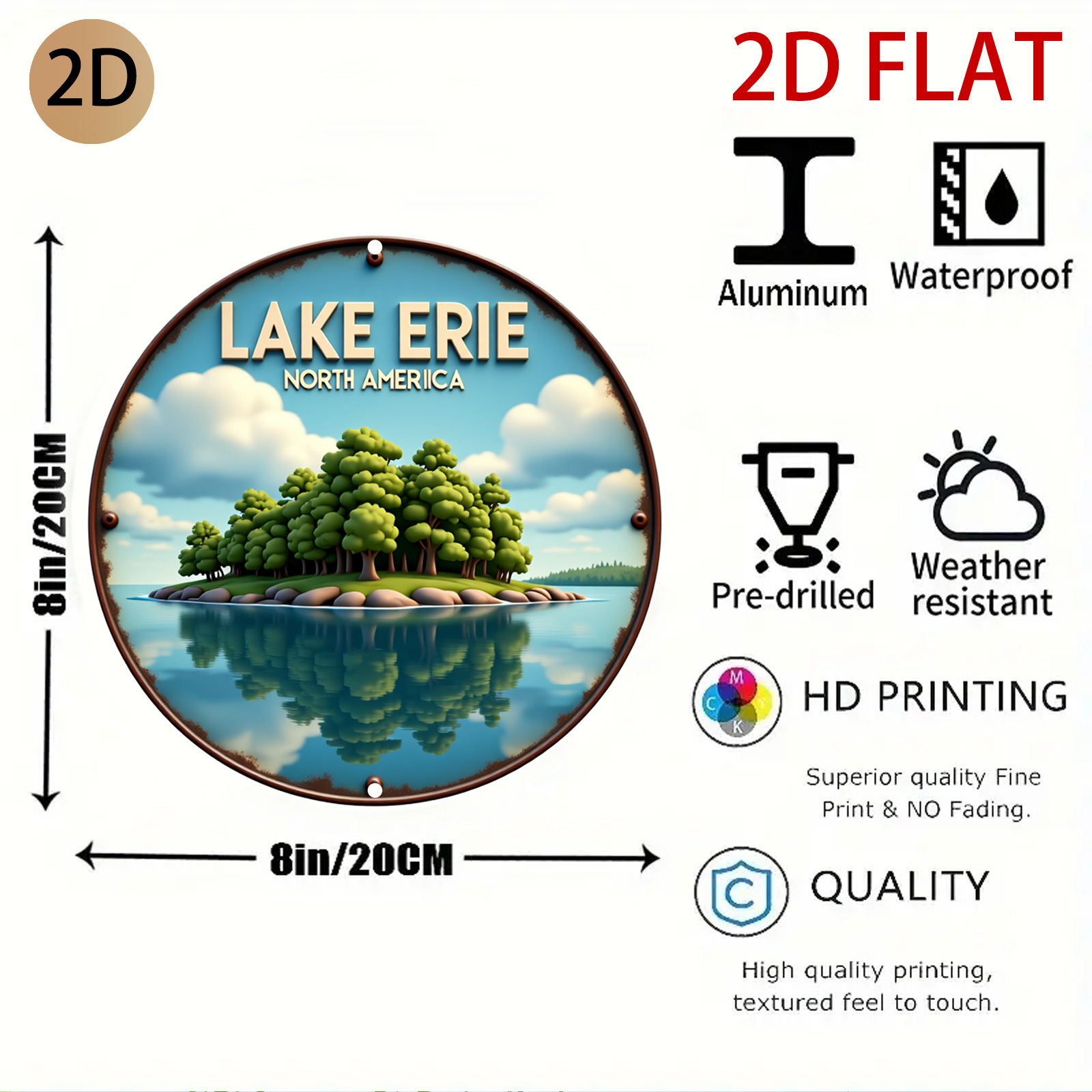 โลโก้ทะเลสาบเอเรียแบบวงกลม 2 ม - Home Decor Logo Design บทวิจารณ์และราคา
