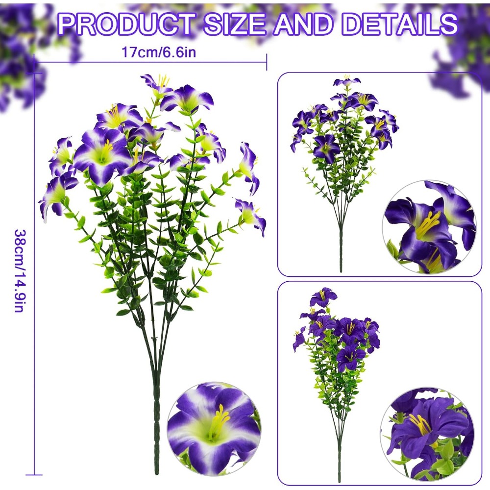 ดอกพิทูเนียสีม่วงเนียนสวย พร้อ - Home Decor Tulip บทวิจารณ์และราคา