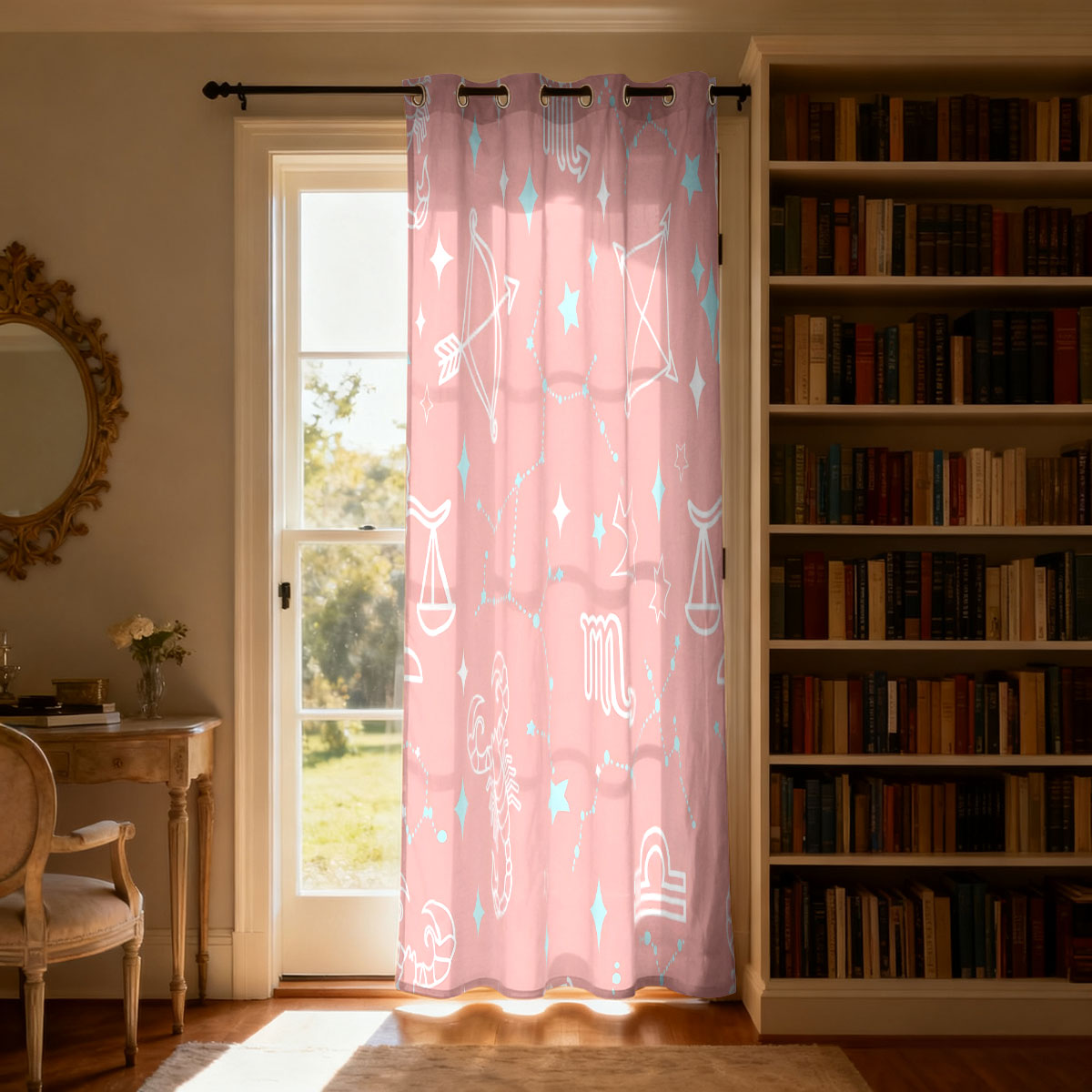 ผ้าม่านลายกลุ่มดาวบนท้องฟ้า 1  - Home Decor Curtains บทวิจารณ์และราคา