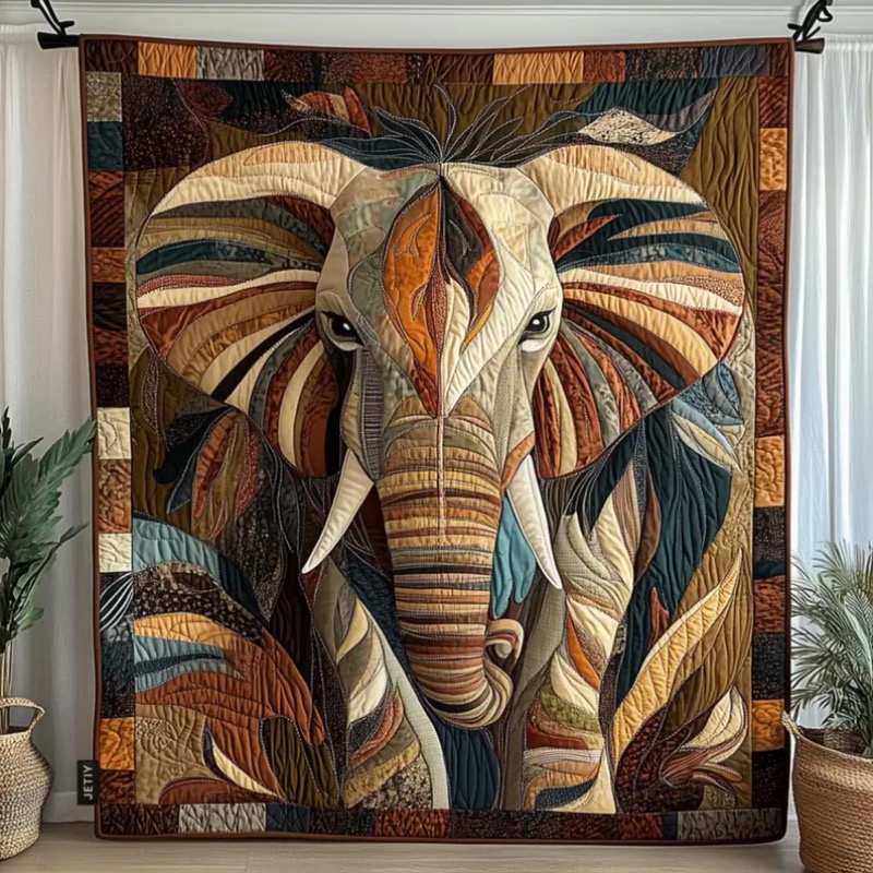 ผ้าห่มลายช้าง – ผ้าห่มลายปักลา - Neutral Throw Blanket บทวิจารณ์และราคา
