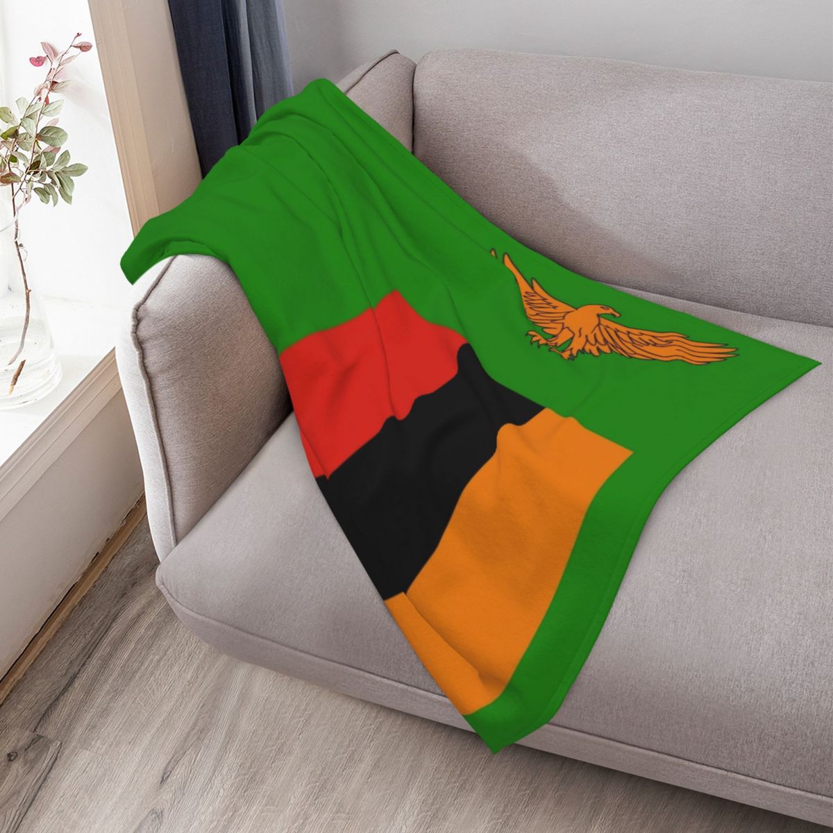 ผ้าห่มลายธงชาติแซมเบีย ผ้าห่มอ - Home Decor Zambia บทวิจารณ์และราคา
