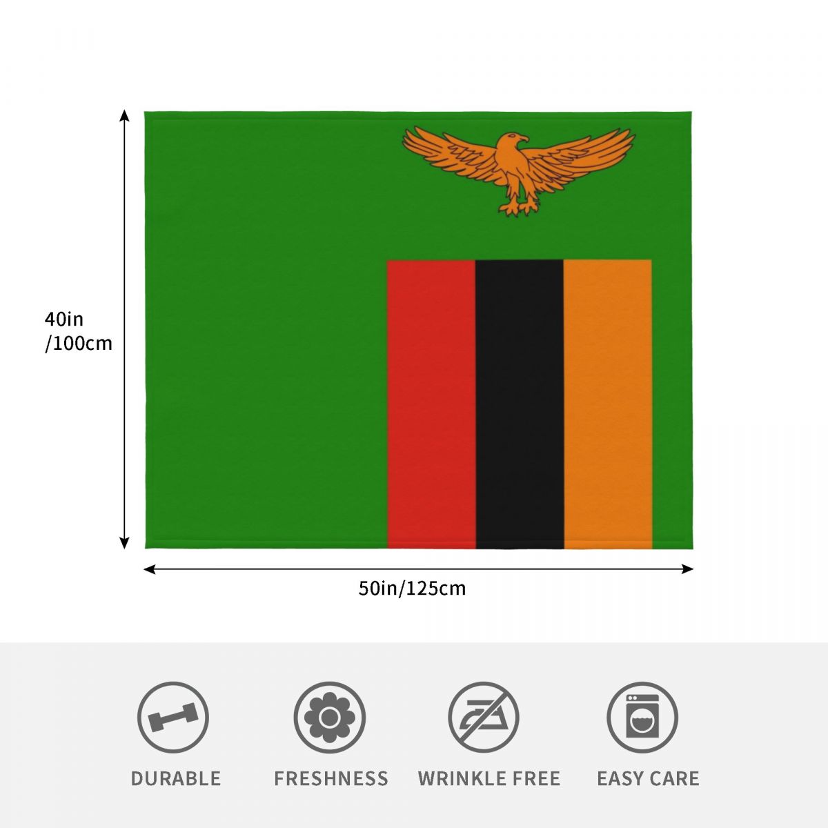 ผ้าห่มลายธงชาติแซมเบีย ผ้าห่มอ - Home Decor Zambia บทวิจารณ์และราคา
