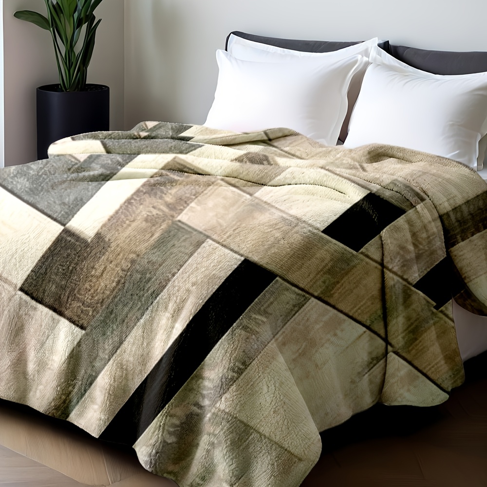 ผ้าห่มนุ่มหรูหราทำจากโพลีเอสเต - Neutral Throw Blanket บทวิจารณ์และราคา