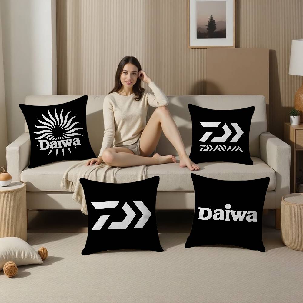 D-DaiwaS ปลอกหมอนลายโลโก้ตกปลา - Home Decor Logo Design บทวิจารณ์และราคา