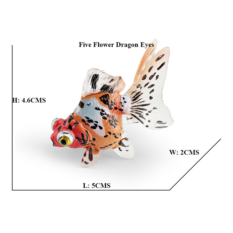ปลาทองพลาสติกหลากสีสัน เหมือนจ - Review Home Decor บทวิจารณ์และราคา