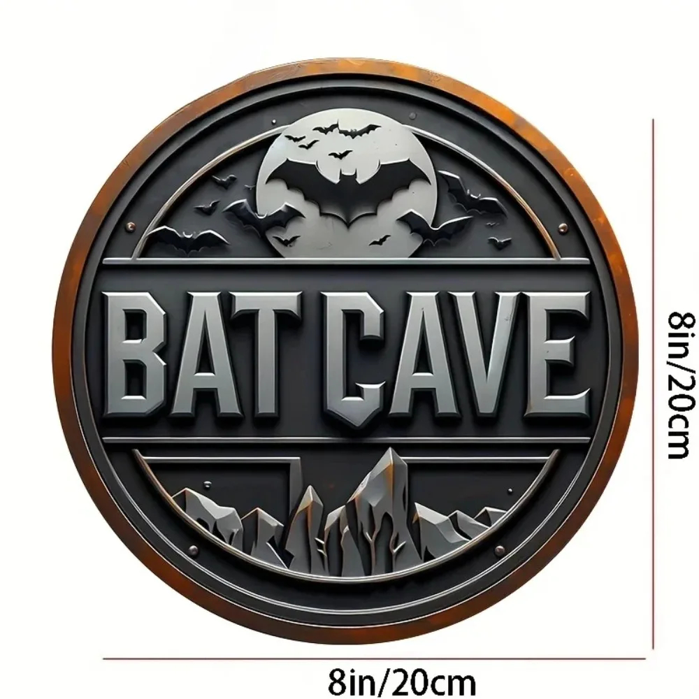 ป้ายโลหะวินเทจ Batcave - 8 นิ้ - Home Decor Outside บทวิจารณ์และราคา