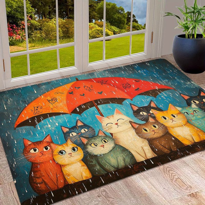 VIKAMA แมวน่ารักภายใต้ร่มพรมเช - Home Decor Under 1000 บทวิจารณ์และราคา