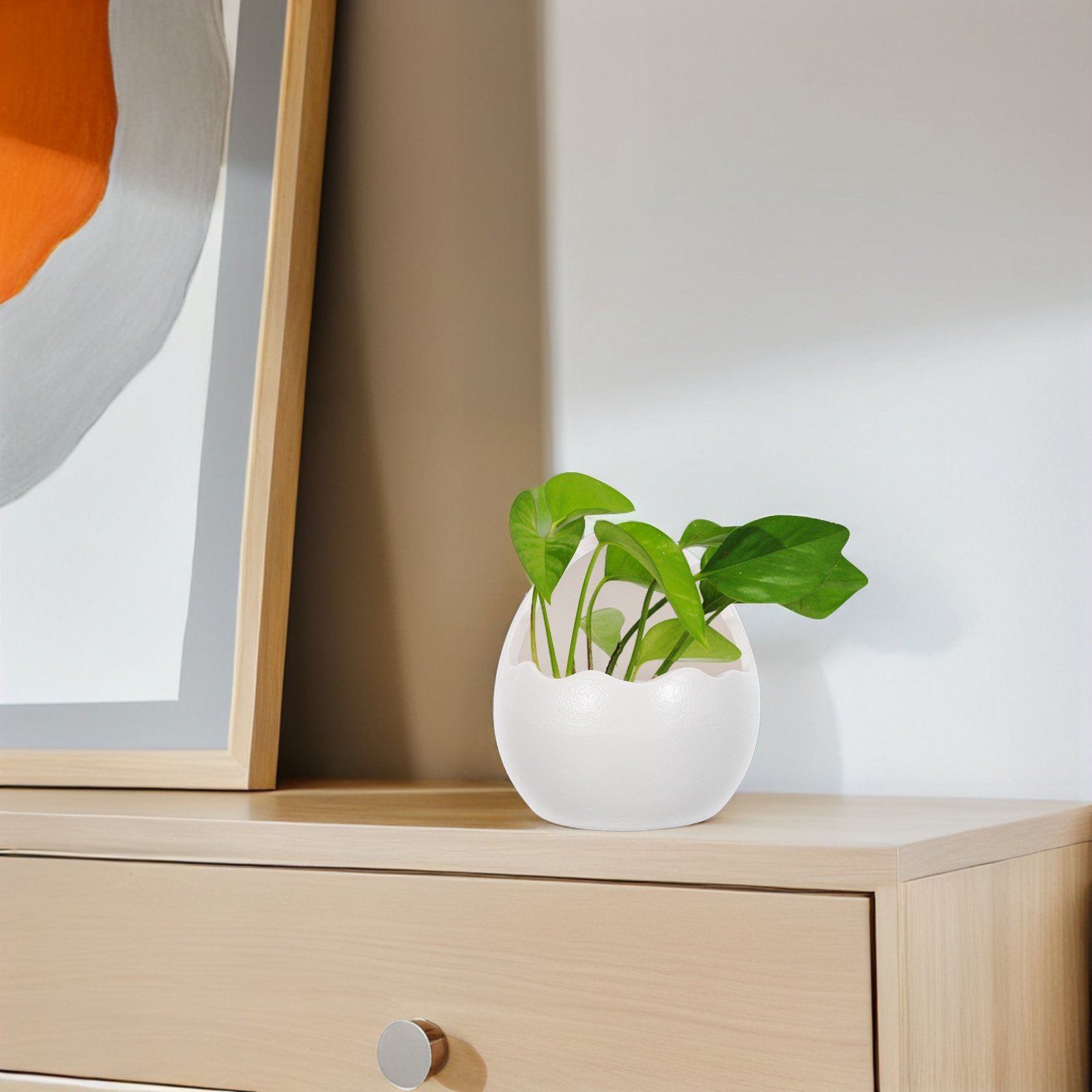 กระถางเซรามิครูปไข่แตกน่ารัก ส - Succulent Planter Pot บทวิจารณ์และราคา