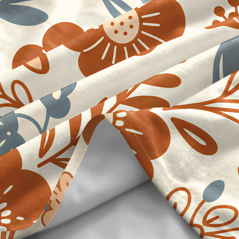 ผ้าห่มลายดอกไม้สไตล์วินเทจแบบก - Neutral Throw Blanket บทวิจารณ์และราคา