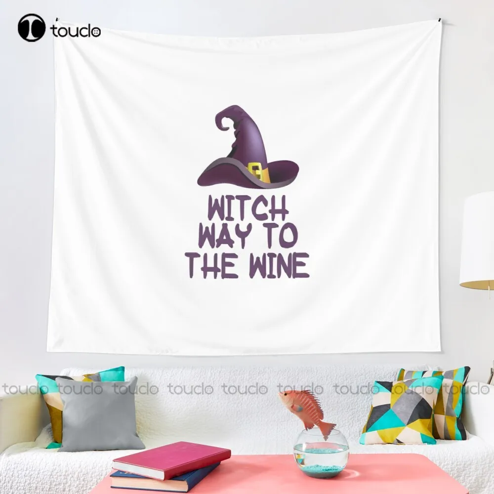 Witch Way To The Wine Tapestry - Review Home Decor บทวิจารณ์และราคา