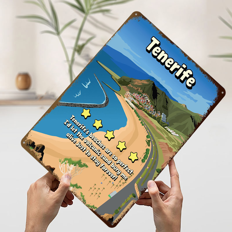 โปสเตอร์ท่องเที่ยวเทเนริเฟ่ลาย - Review Home Decor บทวิจารณ์และราคา