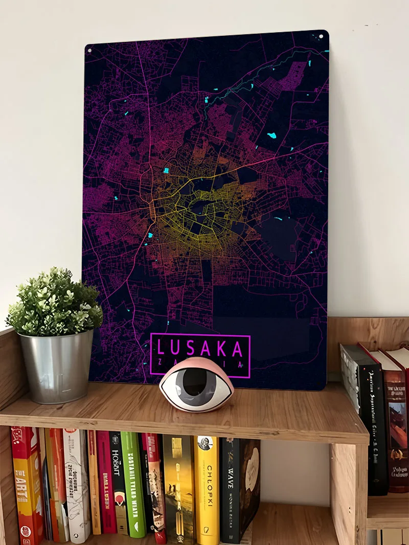 แผนที่เมืองลูซาคา แซมเบีย โปสเ - Home Decor Zambia บทวิจารณ์และราคา