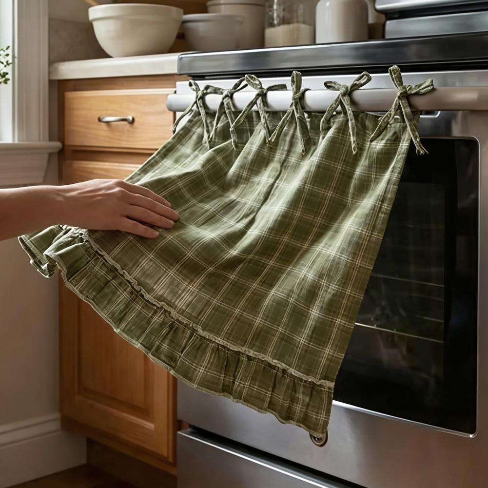 ผ้าคลุมเตาอบสไตล์ฟาร์มเฮาส์ พร - Home Decor Curtains บทวิจารณ์และราคา