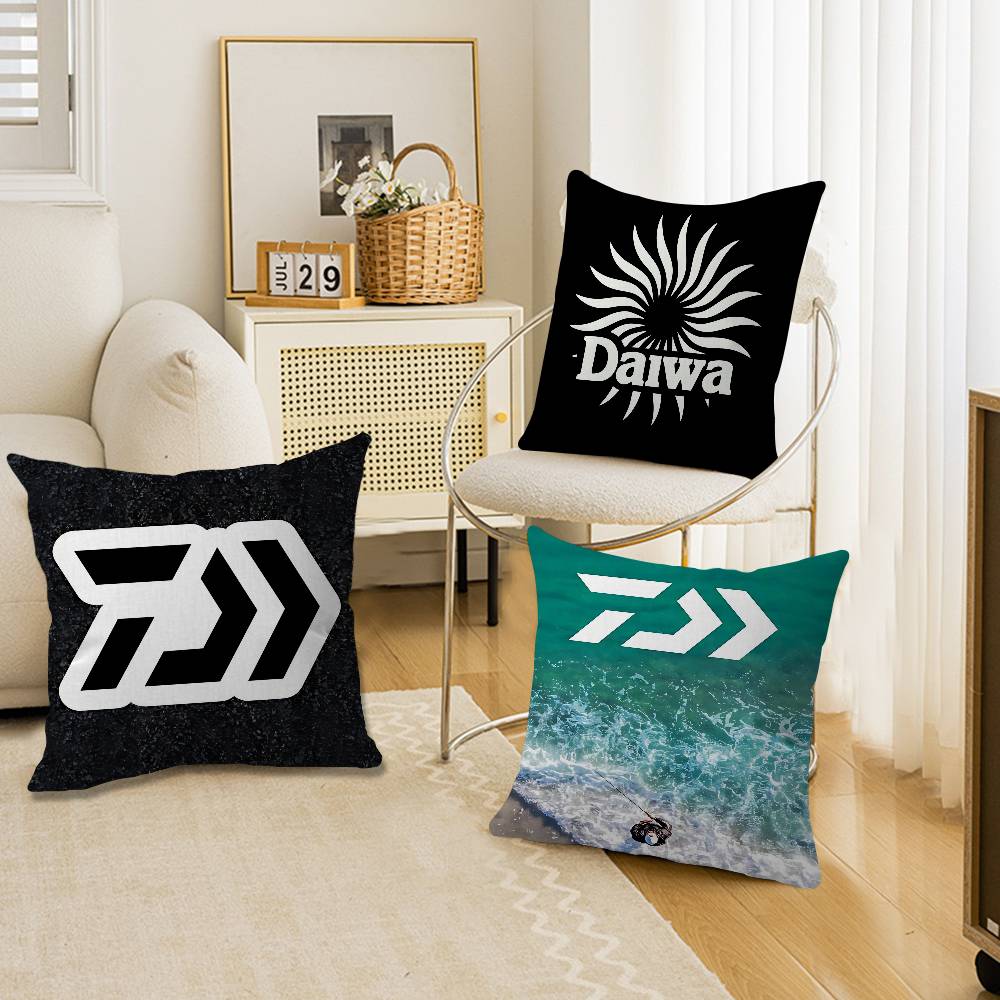 D-DaiwaS ปลอกหมอนลายโลโก้ตกปลา - Home Decor Logo Design บทวิจารณ์และราคา